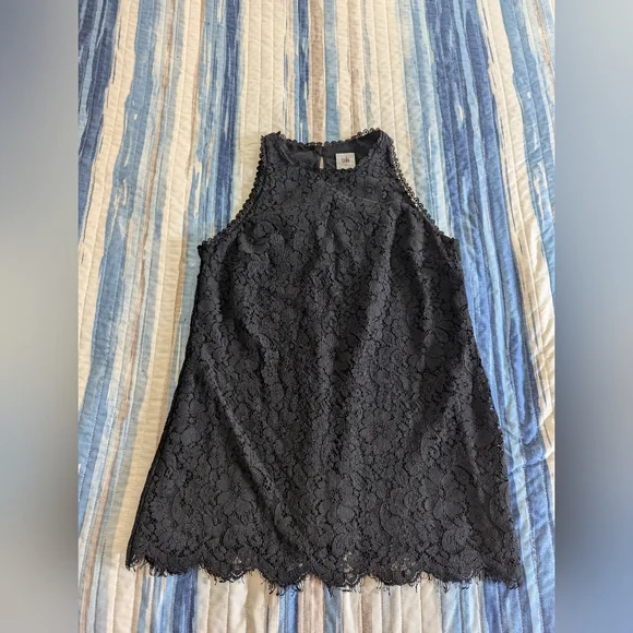 CAbi Black Lace Detail Top - Picture 4 of 7